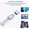 WooTeck 128GB Jewelry Crystal Lipstick USB Flash Drive,High Speed Memory
