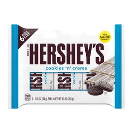 Hershey's Cookies ‘n’ Creme, Chocolate Candy Full Size Bars, 9.3 Oz