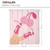 KOMLLEX Disco Cowgirl Shower Curtain Cherry Western Preppy American Modern
