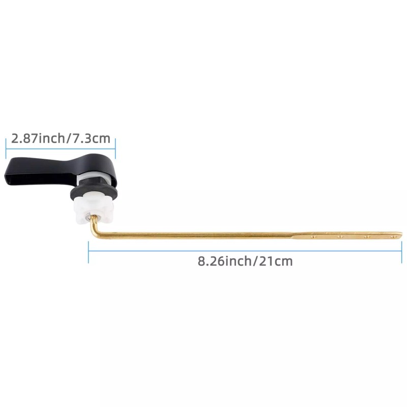 Hibbent Toilet Tank Flush Lever Replacement, Universal Front Mount Handle