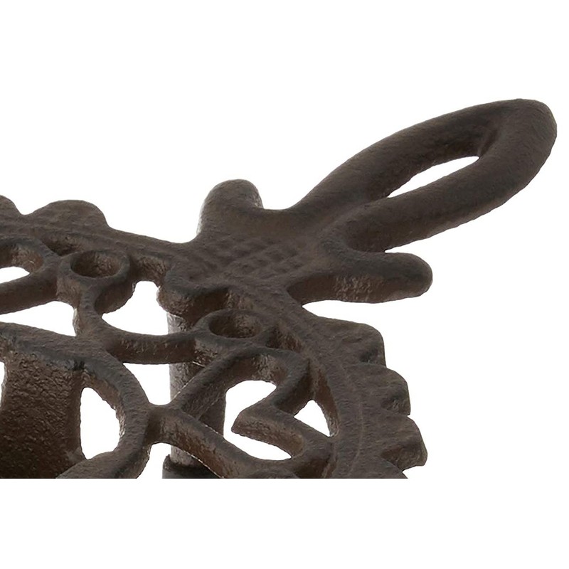 Esschert Design Cast Iron Tealight Warmer ,Brown,21.6 x 14.4 x