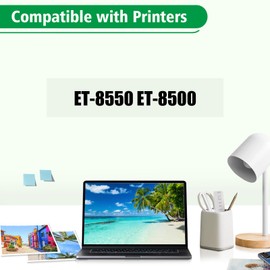 552 Ink Compatible with Epson 552 Ink Refill Bottles for Ecotank ET-8550，ET-8500 (6 Pack, Pigment Ink Black+ Dye Ink Color)