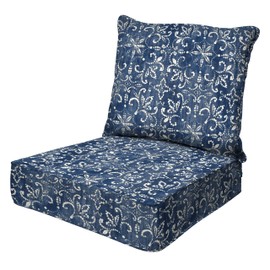 Honeycomb Outdoor Essentials Deep Seat, 24 x 24, Boheme Chair Cushion for Patio Furniture