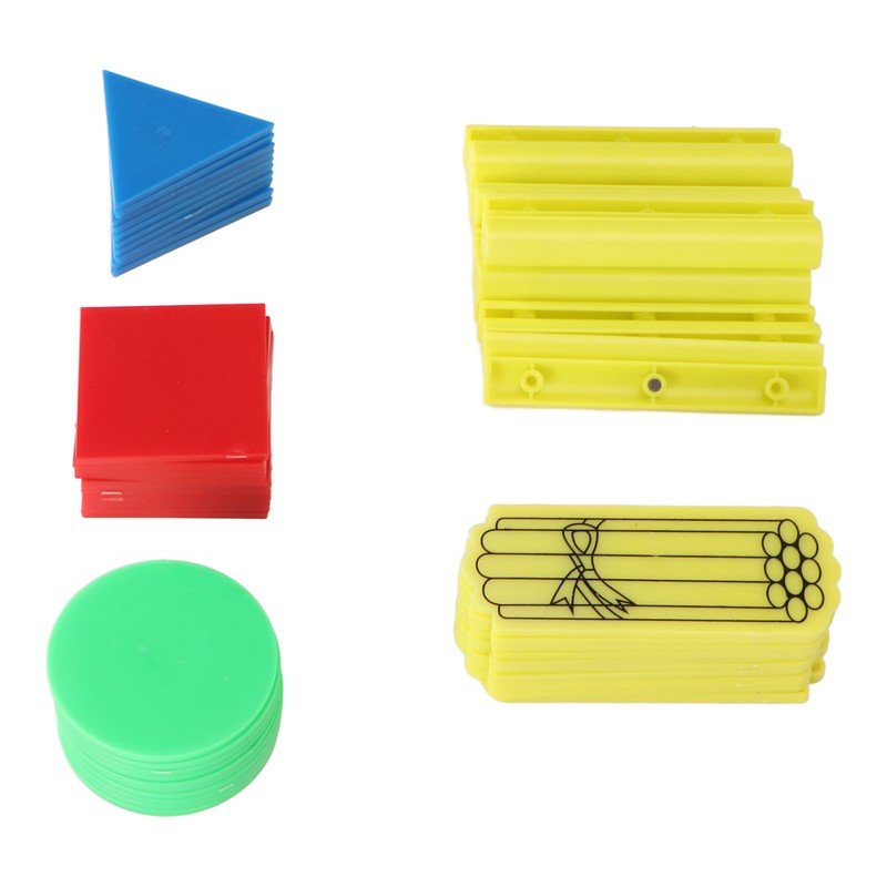 50PCS Magnetic Geometry Shapes Set Multifunctional Puzzle Educational Math Teaching