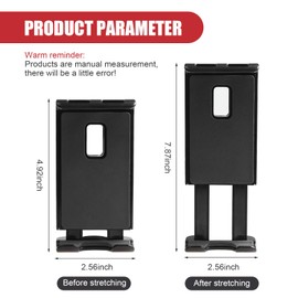 waswale 1 PC Car Seat Headrest Navigation Holder, ABS Stable Structure Noiseless Seat Back Mobile Phone Holder, 360 Degree Universal Angle Flexible Adjustment Accessories, for Most Cars (Black)