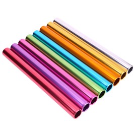 8pcs Aluminum Field Track Relay Baton Relay Truck Baton for Sports, Racing, Practice, Track and Field Sport, Game Tools (Diameter 2.7cm, 8 Colors)
