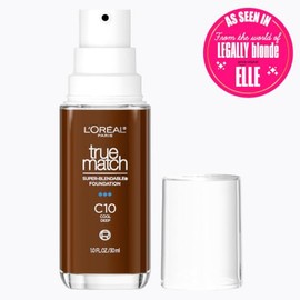 Oreal Paris True Match Super Blendable Foundation Medium Coverage Liquid Makeup With Spf C10 Deep