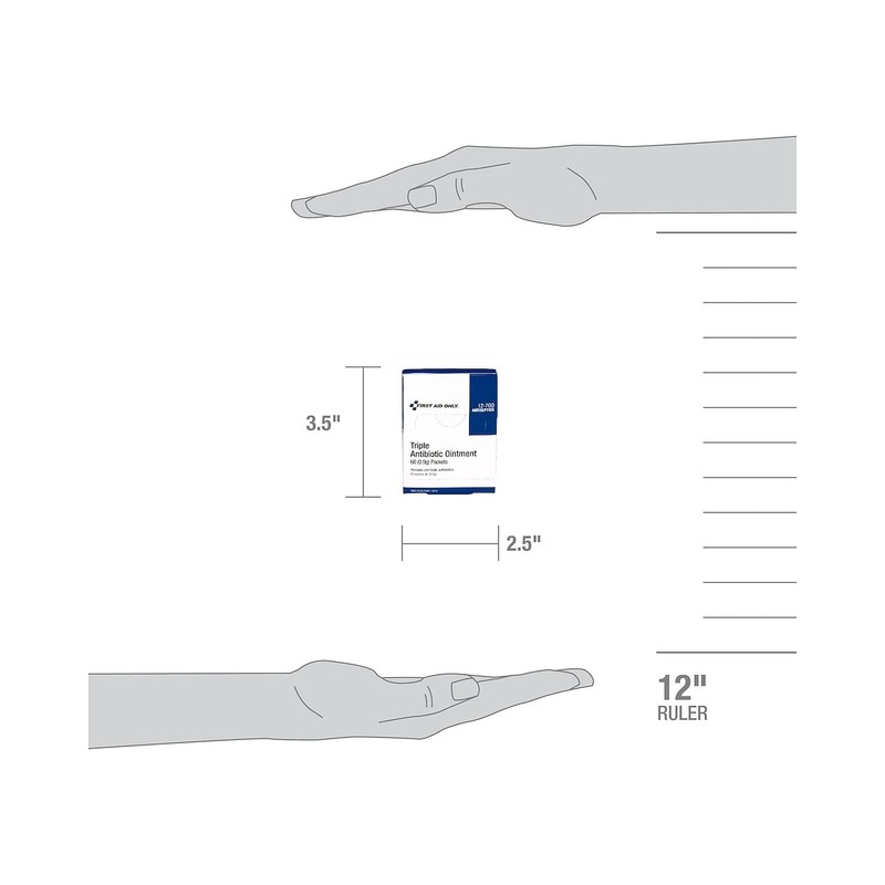 FAO12700 - First Aid Only Triple Antibiotic Ointment Packets