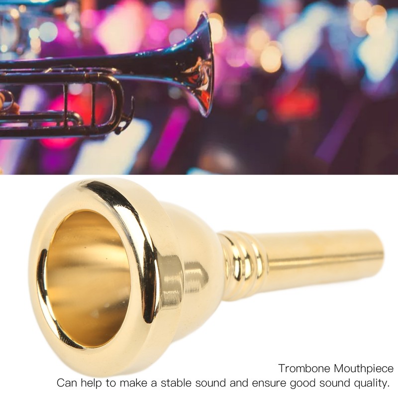 Trombone Mouthpiece Alto Mouth Piece Copper Instrument Accessory Replacement PartGold