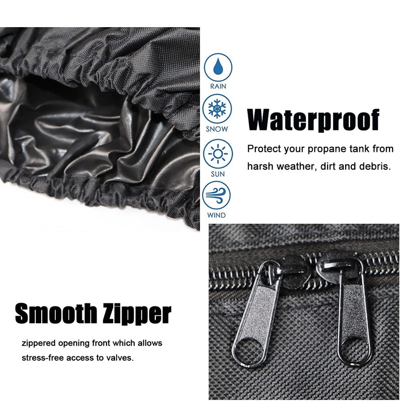RV Propane Tank Cover, Camper Propane Tank Cover Double 20lb,