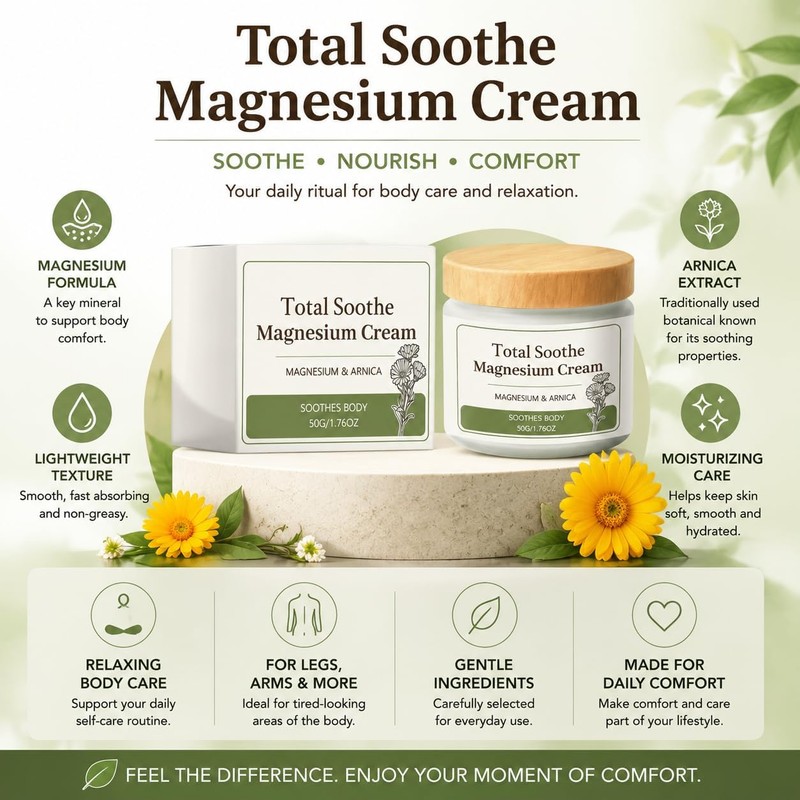 Crema de Masaje con Magnesio, MSM y Árnica de Rápida