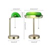 Newrays Traditional Green Glass Bankers Desk Lamp with Pull Chain
