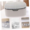 TEHAUX Cable Storage Box with Lid Dustproof Organizer for Power
