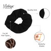 Knit Scrunchie Hair Ponytail Holder (Black)