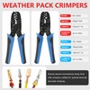 Newdeli 12Pcs Deutsch Crimp Tool Kit Weather Pack Crimpers Close