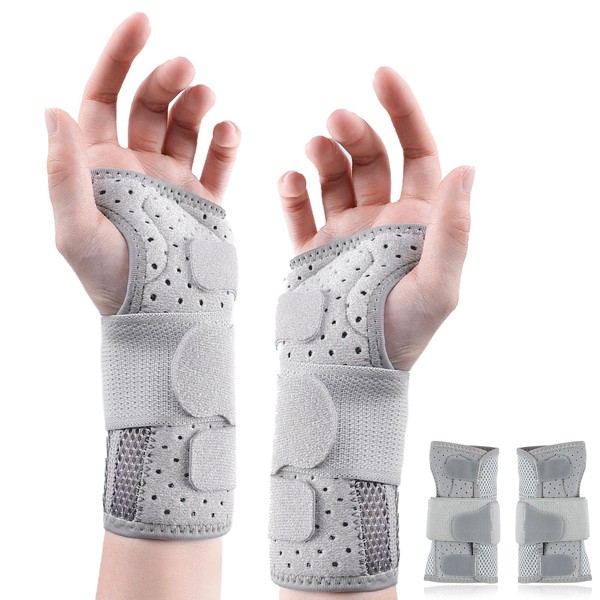 Oududianzi 2 Pack Muñequeras de Soporte,Muñequeras Deportivas para Diestros y