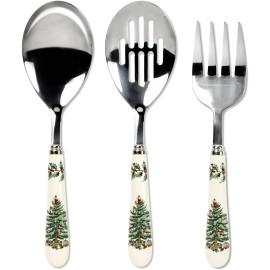 Spode Christmas Tree 3-Piece Flatware Serving Set