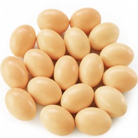 18 PCS Wooden Fake Chicken Eggs,Wood Nest Egg Faux Egg for Crafts,Nesting Box,Easter,DIY, Help Hens Lay Eggs