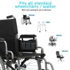 Silvotek Multifunctional Wheelchair Side Storage Bag - Convenient Walker Bag