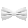 RBOCOTT White Pre-tied Bow Tie Adjustable Bowtie for Men(26)