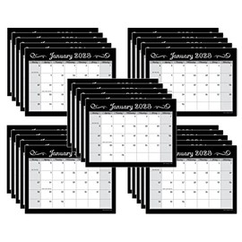 25 Pack Magnetic Calendars for Fridge in Bulk, 2023-2024 (2 Full Years Each) Tear Off Paper Calendar with Strong Magnets for Refrigerator, Office, Work, School, Dorm for Monthly Planning