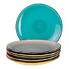 6-piece set. Malaga Dinner Plate Set Colourful Serving Plates Hand-Painted