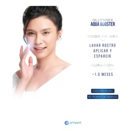 Glutanex Crema Facial Hidratante Aqua Booster 1.7 Fl Oz Ácido Hialurónico