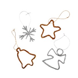 Sodertex Iron Wire Sculpture, Silver, Standard