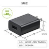 Sanwa Supply ACA-IP87BK USB Charger USB A x 1 Port