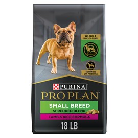 Purina Pro Plan Small Breed Shredded Formula Lamb & Rice Adult Dry Dog Food (Packaging May Vary)