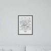Nacnic Poster with map of Krakow - Poland. Sheets cities