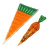 Honbay 100PCS Carrot Shaped Candy Bags, Disposable, Single-material (Plastic), Triangle