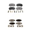 Positive Plus Front Rear Semi-Metallic Brake Pads Kit Replacement For