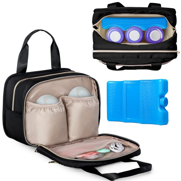 Fasrom Wearable Breast Pump Bag with Cooler and Ice Pack