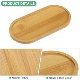 Bamboo Soap Tray, Bamboo Soap Dispenser for Bathroom CounterTop, Wooden Dish & Dispenser Tray Kitchen Holders, Dresser Jewelry Ring Dish, Comestic Holder Bathtub Organizer
