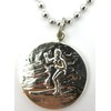 St. Christopher Large Surf Medal Necklace Pendant, Protector of Travel