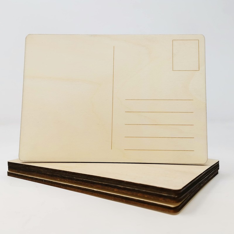 Woodland Mail Wooden Postcards for Drawing, Painting or for Own