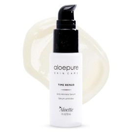 Aloette Time Repair Anti-Wrinkle Serum - Non Irritating and Lightweight Formula - Smooths Away Dead Cells and Wrinkles - Diminishes Appearance of Fine