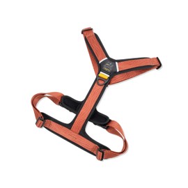 OllyDog Alpine Reflective Comfort Harness, No Pull Dog Harness with Reflective Trims, Soft Sublimation Printed Polyester Webbing, Ideal for Everyday Use and Adventures (Large, Clay Woodgrain)