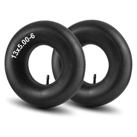 13x5.00-6" Inner Tubes, 2 Pack Heavy Duty 5.00-6/4.00-6 Replacement Tire Inner Tube with Straight Valve Stem Universal Fit for Razor Dirt Quad Lawn Mowers ATVs Yard Tractor Snow Blower and More