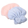 DOITOOL 2pcs Hair Bonnet Elastic Design Absorbent Bath Hat for