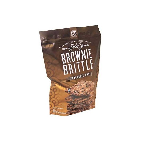 Sheila Gs Chocolate Chip Brownie Brittle, 14 Ounce -- 9 per case.