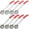 8 Pcs Stainless Steel Portion Control Serving Spoons, including 4