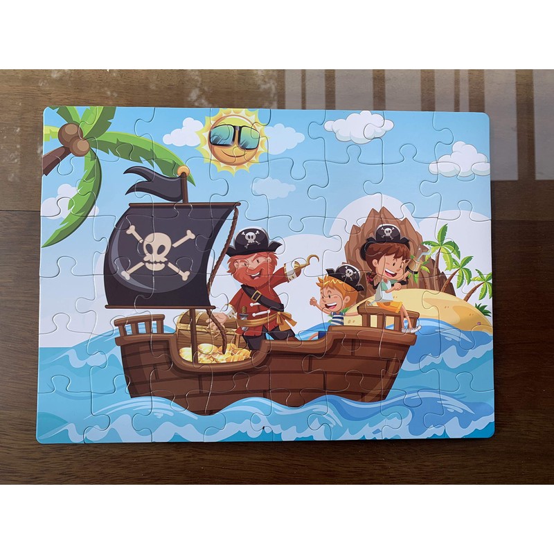 FLINK Rompecabezas Infantil Los Piratas 48 Piezas