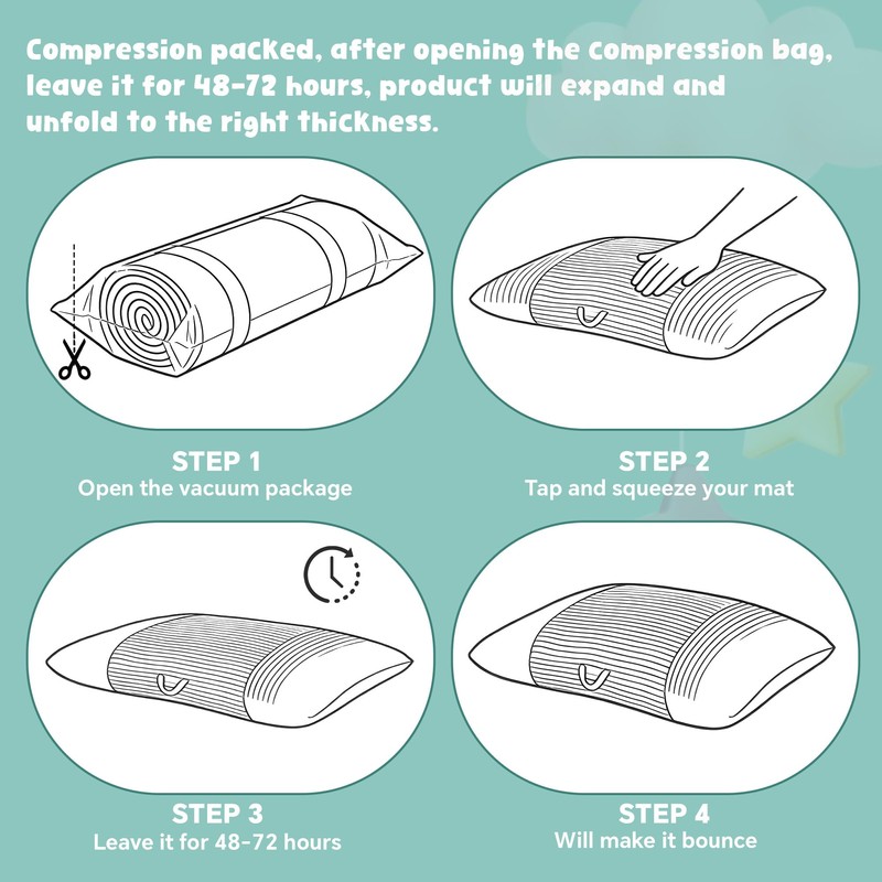 MABOZOO Kids Crash Pad, 2-in-1 Sensory Crash Mat & Bean