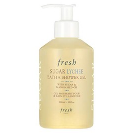 Fresh Sugar Lychee Bath & Shower Gel Pump with Mango Seed Oil 10oz (300ml)