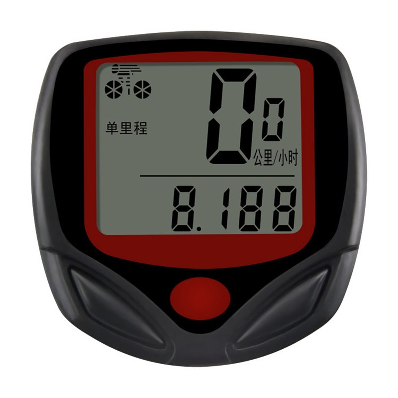 Biking Stopwatch Multifunctional High Accuracy Nightlight Display Cycling Speedometer Odometer