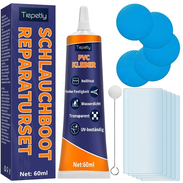 Tiepetly Kit de Reparación para Piscinas e Inflables | Parche