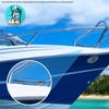 12” Polished Deck Cleat Heavy Duty 316 Marine Grade Stainless