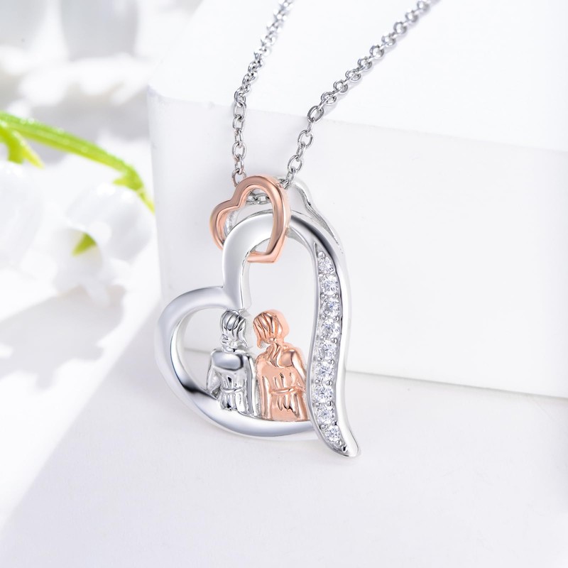 YYmqmq Sister Gifts for Women 925 Sterling Silver Sister Necklace